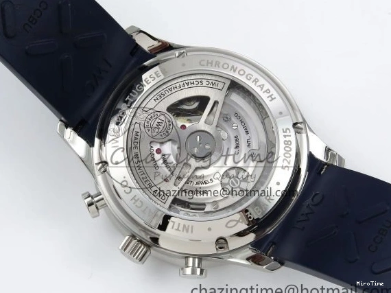 MIROTIME 0123 Portuguese Chrono IW3716 Z+F 1:1 Best Edition Blue Dial on Blue Rubber Strap A UrbanChic 7018